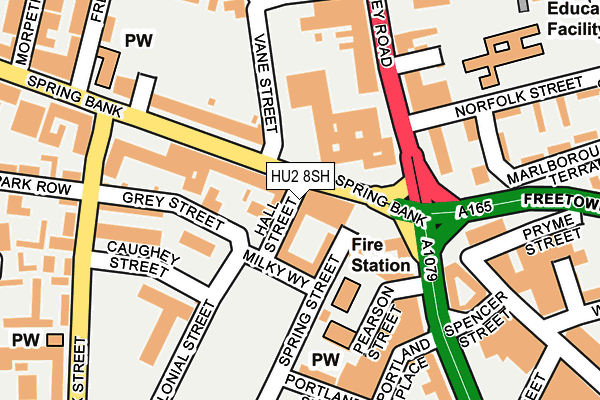 HU2 8SH map - OS OpenMap – Local (Ordnance Survey)