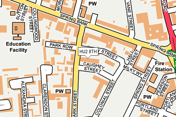 HU2 8TH map - OS OpenMap – Local (Ordnance Survey)