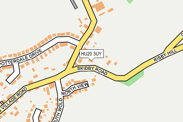 HU20 3UY map - OS OpenMap – Local (Ordnance Survey)