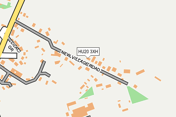 HU20 3XH map - OS OpenMap – Local (Ordnance Survey)