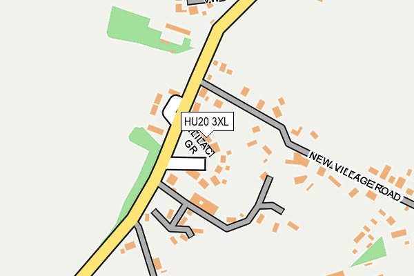 HU20 3XL map - OS OpenMap – Local (Ordnance Survey)