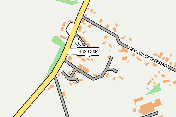 HU20 3XP map - OS OpenMap – Local (Ordnance Survey)