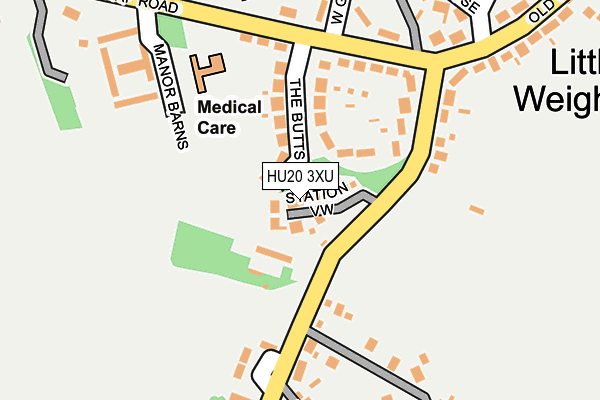 HU20 3XU map - OS OpenMap – Local (Ordnance Survey)