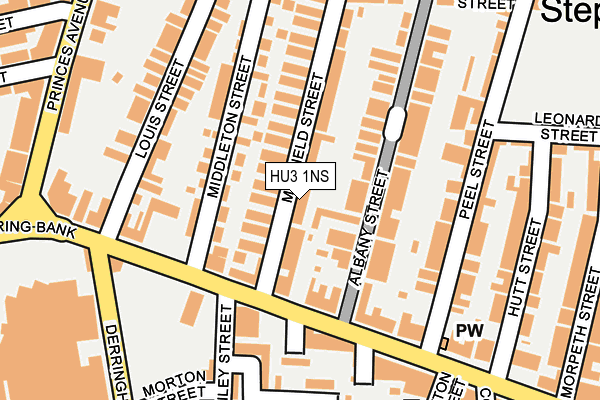 HU3 1NS map - OS OpenMap – Local (Ordnance Survey)