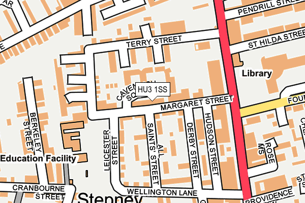 HU3 1SS map - OS OpenMap – Local (Ordnance Survey)