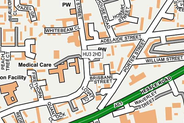 HU3 2HD map - OS OpenMap – Local (Ordnance Survey)