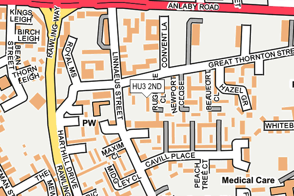 HU3 2ND map - OS OpenMap – Local (Ordnance Survey)