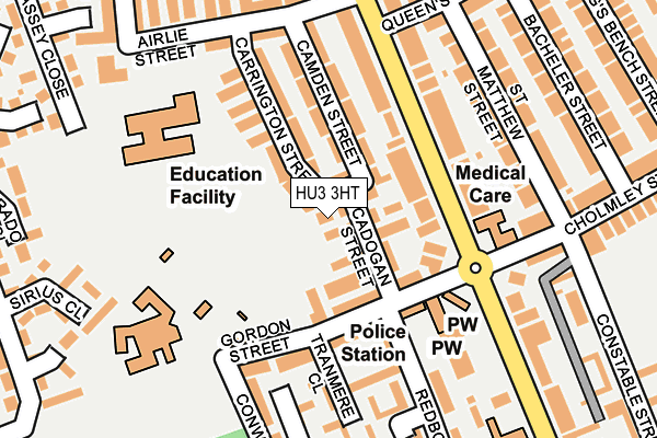 HU3 3HT map - OS OpenMap – Local (Ordnance Survey)