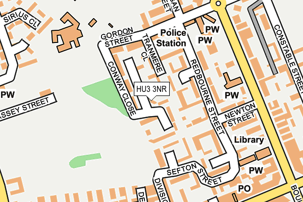HU3 3NR map - OS OpenMap – Local (Ordnance Survey)
