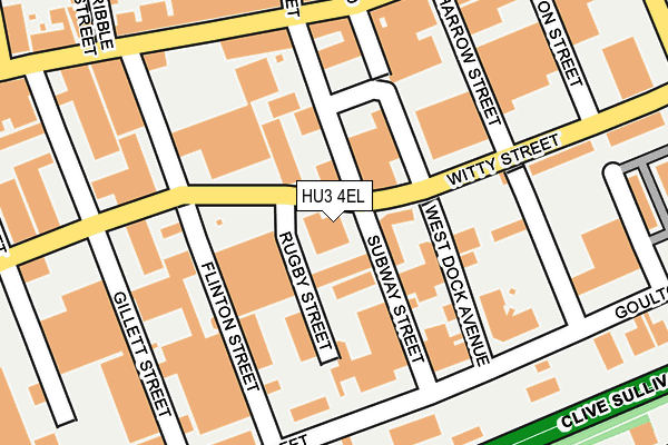 HU3 4EL map - OS OpenMap – Local (Ordnance Survey)