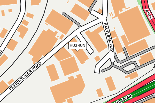 HU3 4UN map - OS OpenMap – Local (Ordnance Survey)