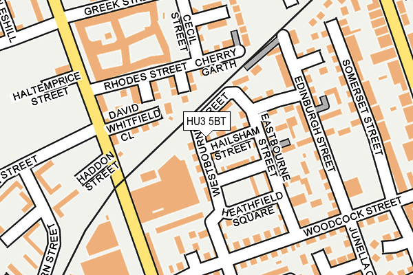HU3 5BT map - OS OpenMap – Local (Ordnance Survey)