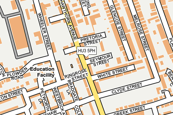 HU3 5PH map - OS OpenMap – Local (Ordnance Survey)