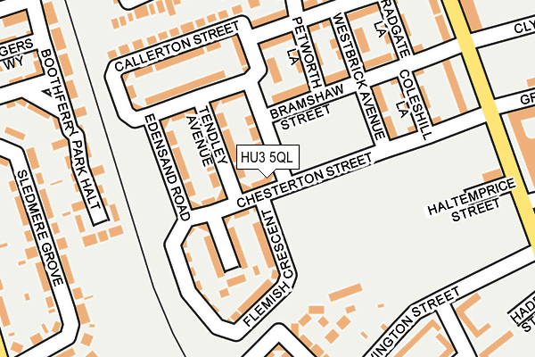 HU3 5QL map - OS OpenMap – Local (Ordnance Survey)
