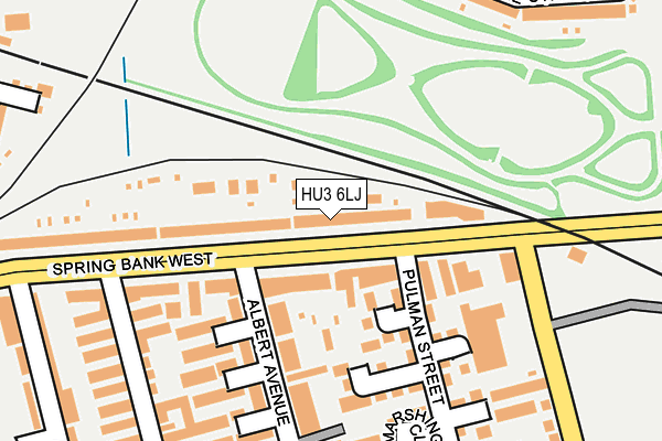 HU3 6LJ map - OS OpenMap – Local (Ordnance Survey)