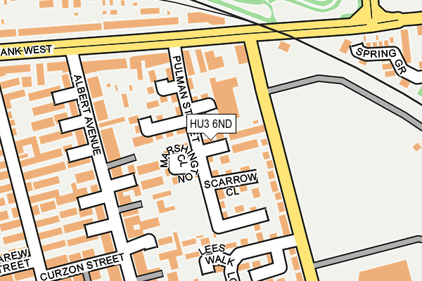 HU3 6ND map - OS OpenMap – Local (Ordnance Survey)