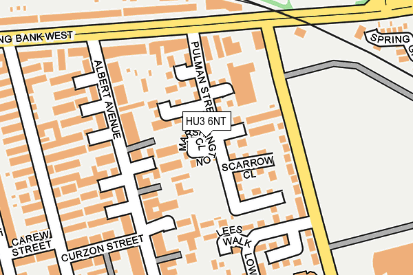 HU3 6NT map - OS OpenMap – Local (Ordnance Survey)