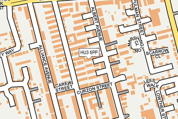 HU3 6PP map - OS OpenMap – Local (Ordnance Survey)