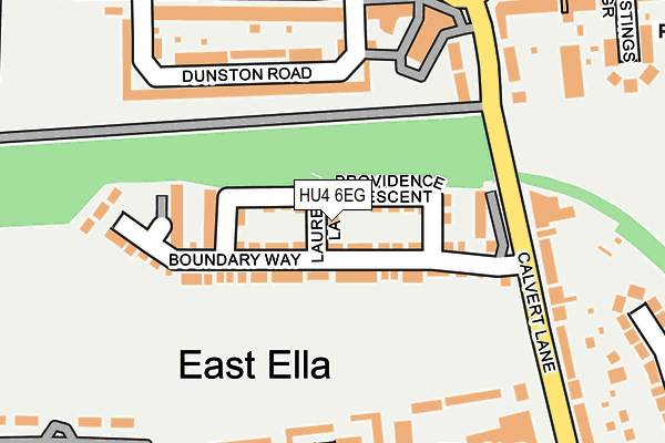 HU4 6EG map - OS OpenMap – Local (Ordnance Survey)