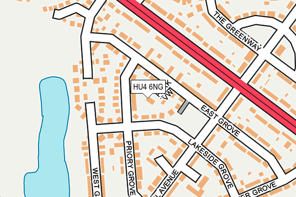 HU4 6NG map - OS OpenMap – Local (Ordnance Survey)