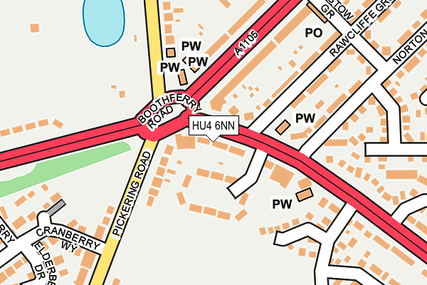 HU4 6NN map - OS OpenMap – Local (Ordnance Survey)