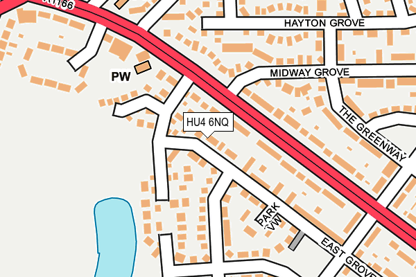 HU4 6NQ map - OS OpenMap – Local (Ordnance Survey)