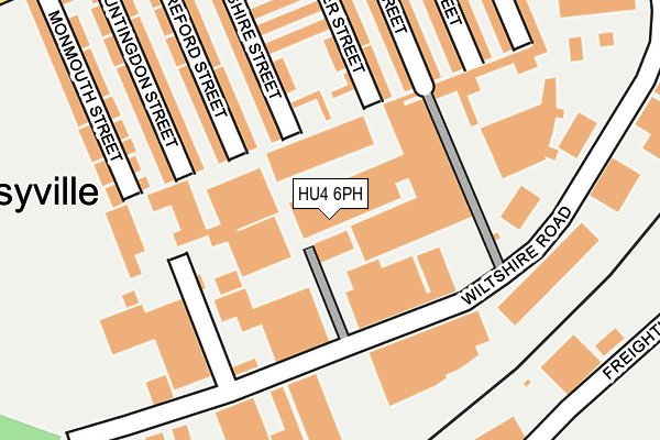 HU4 6PH map - OS OpenMap – Local (Ordnance Survey)