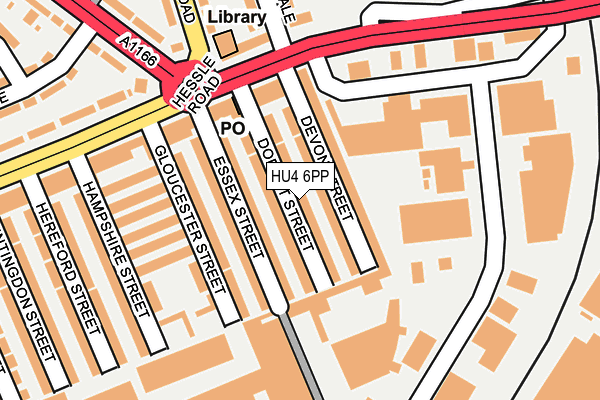 HU4 6PP map - OS OpenMap – Local (Ordnance Survey)