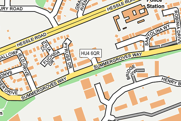 HU4 6QR map - OS OpenMap – Local (Ordnance Survey)