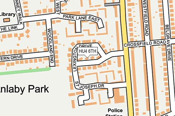 HU4 6TH map - OS OpenMap – Local (Ordnance Survey)