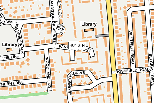 HU4 6TN map - OS OpenMap – Local (Ordnance Survey)