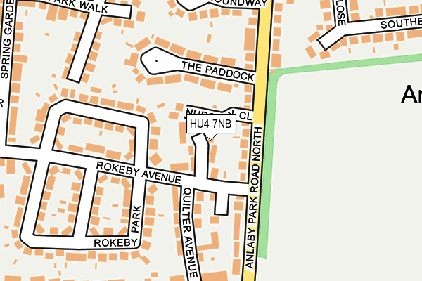 HU4 7NB map - OS OpenMap – Local (Ordnance Survey)