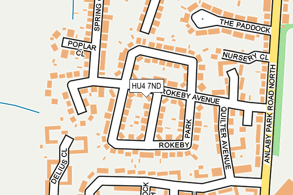 HU4 7ND map - OS OpenMap – Local (Ordnance Survey)