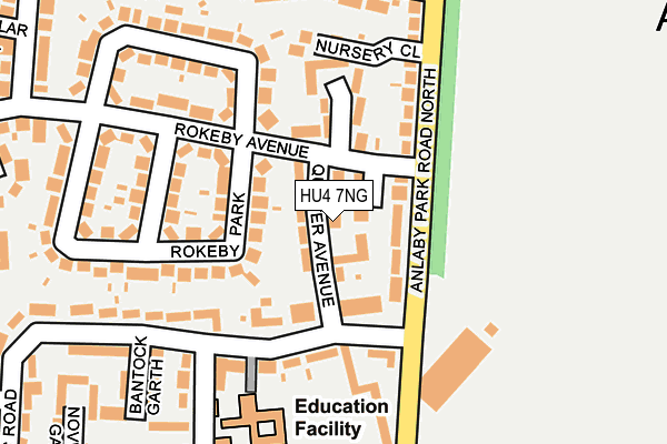 HU4 7NG map - OS OpenMap – Local (Ordnance Survey)