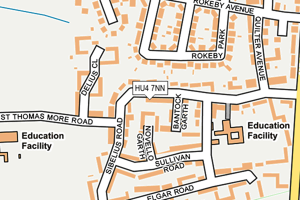 HU4 7NN map - OS OpenMap – Local (Ordnance Survey)