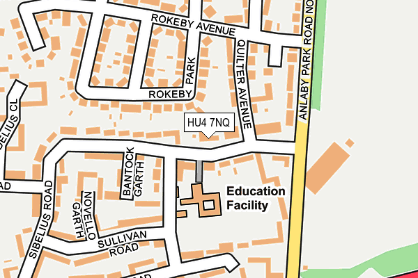 HU4 7NQ map - OS OpenMap – Local (Ordnance Survey)