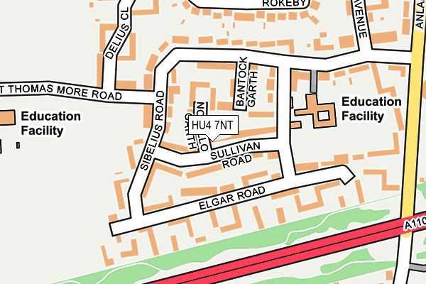 HU4 7NT map - OS OpenMap – Local (Ordnance Survey)
