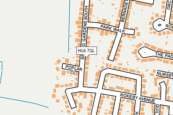 HU4 7QL map - OS OpenMap – Local (Ordnance Survey)