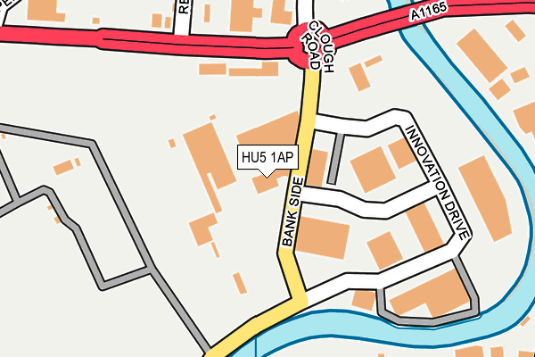 HU5 1AP map - OS OpenMap – Local (Ordnance Survey)