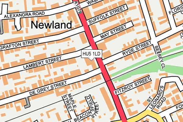 HU5 1LD map - OS OpenMap – Local (Ordnance Survey)