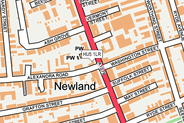 HU5 1LR map - OS OpenMap – Local (Ordnance Survey)