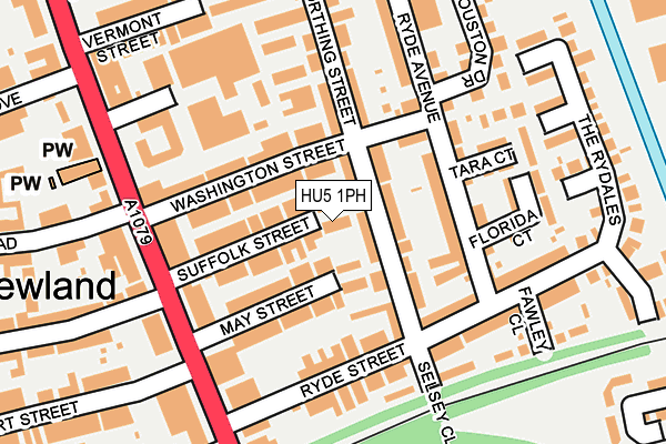 HU5 1PH map - OS OpenMap – Local (Ordnance Survey)