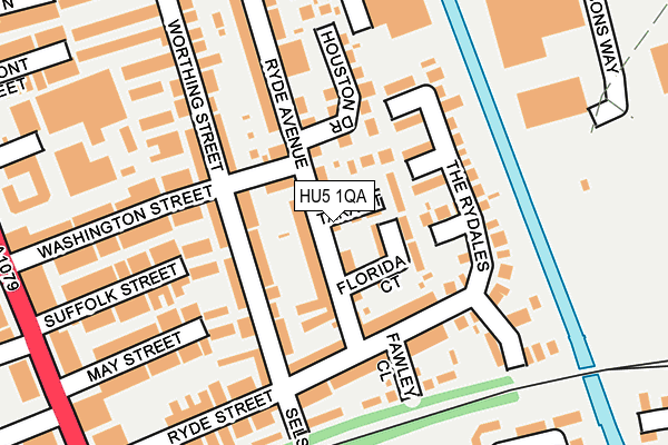 HU5 1QA map - OS OpenMap – Local (Ordnance Survey)