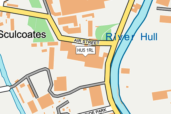 HU5 1RL map - OS OpenMap – Local (Ordnance Survey)