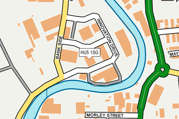 HU5 1SG map - OS OpenMap – Local (Ordnance Survey)