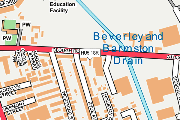 HU5 1SR map - OS OpenMap – Local (Ordnance Survey)