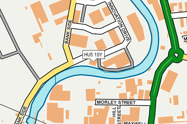 HU5 1SY map - OS OpenMap – Local (Ordnance Survey)