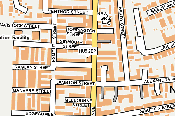 HU5 2EP map - OS OpenMap – Local (Ordnance Survey)