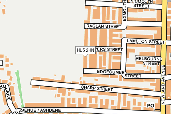 HU5 2HN map - OS OpenMap – Local (Ordnance Survey)