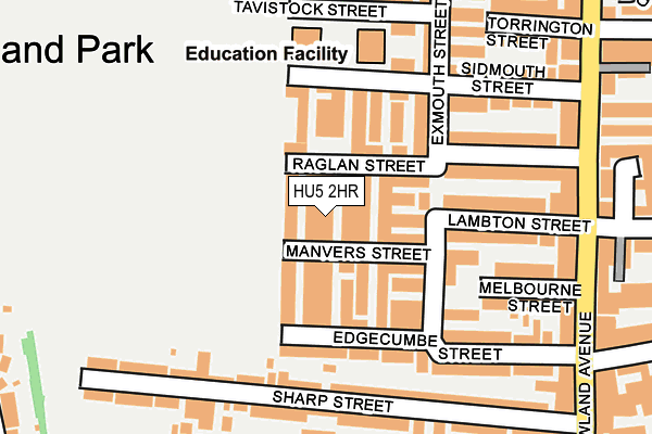 HU5 2HR map - OS OpenMap – Local (Ordnance Survey)